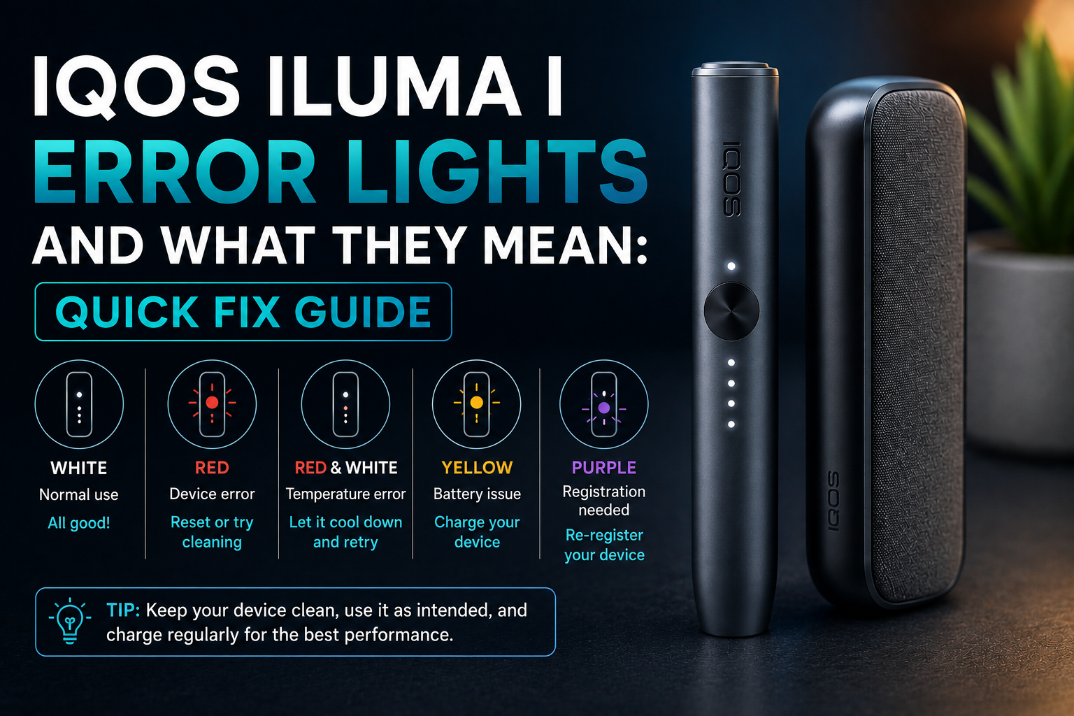 IQOS Iluma I Error Lights And What They Mean