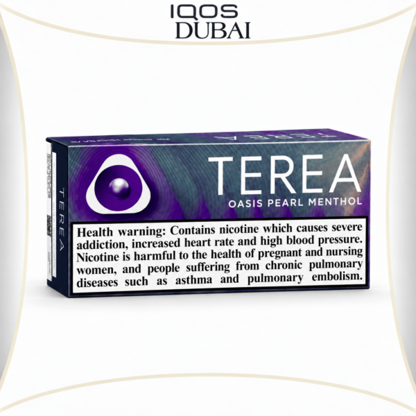 IQOS TEREA Oasis Pearl Menthol Italy product pack on white background