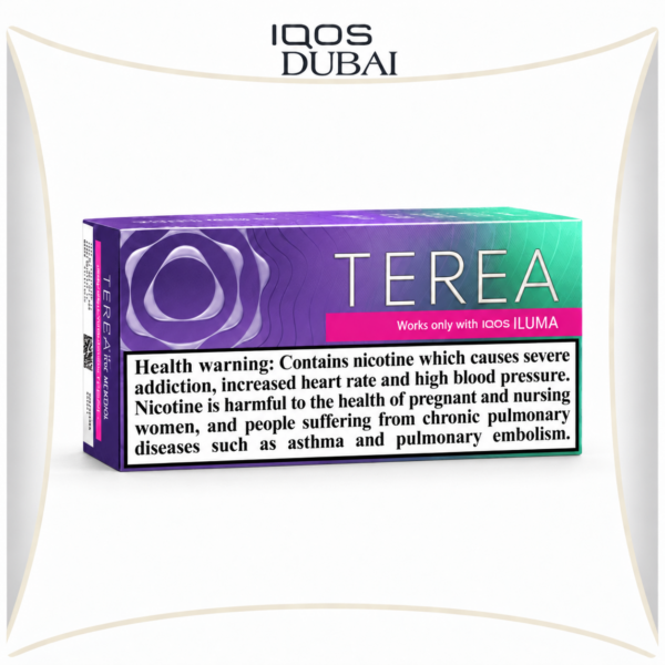 IQOS TEREA Purple Wave Menthol Italy product pack on white background