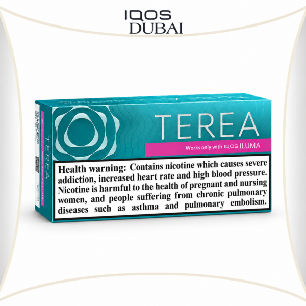 IQOS TEREA Turquoise Menthol Italy product pack on white background